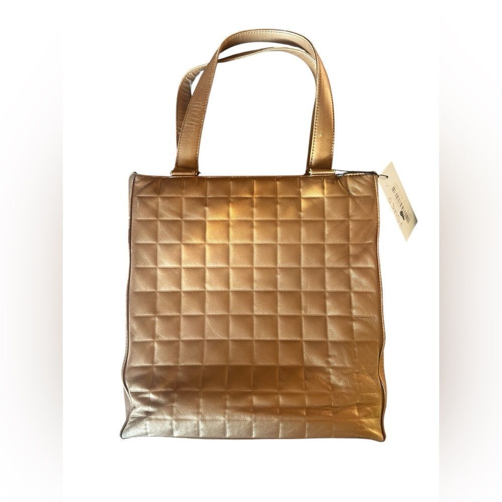 Chanel Gold Quilted Tote Bag - Picture 2 of 14
